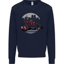 Superhero Camera Photography Photorapher Mens Sweatshirt Jumper Navy Blue