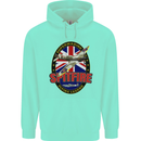 Supermarine Spitfire Flying Legend Childrens Kids Hoodie Peppermint