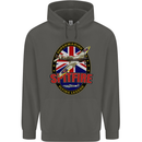 Supermarine Spitfire Flying Legend Childrens Kids Hoodie Storm Grey