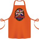 Supermarine Spitfire Flying Legend Cotton Apron 100% Organic Orange