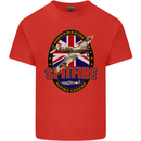 Supermarine Spitfire Flying Legend Kids T-Shirt Childrens Red