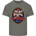 Supermarine Spitfire Flying Legend Mens Cotton T-Shirt Tee Top Charcoal