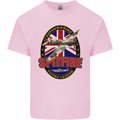Supermarine Spitfire Flying Legend Mens Cotton T-Shirt Tee Top Light Pink