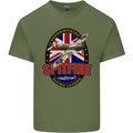 Supermarine Spitfire Flying Legend Mens Cotton T-Shirt Tee Top Military Green