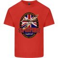 Supermarine Spitfire Flying Legend Mens Cotton T-Shirt Tee Top Red