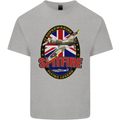 Supermarine Spitfire Flying Legend Mens Cotton T-Shirt Tee Top Sports Grey