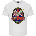 Supermarine Spitfire Flying Legend Mens Cotton T-Shirt Tee Top White