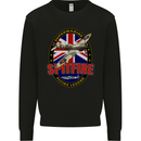Supermarine Spitfire Flying Legend Mens Sweatshirt Jumper Black