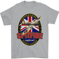 Supermarine Spitfire Flying Legend Mens T-Shirt Cotton Gildan Sports Grey