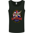Supermarine Spitfire Flying Legend Mens Vest Tank Top Black