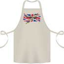 Supermarine Spitfire with the Union Jack Cotton Apron 100% Organic Natural