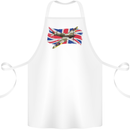 Supermarine Spitfire with the Union Jack Cotton Apron 100% Organic White