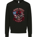 Sweat and Gears Motorcycle Motorbike Biker Mens Sweatshirt Jumper Black