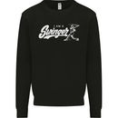 Swinger Funny Baseball Softball Mens Sweatshirt Jumper Black