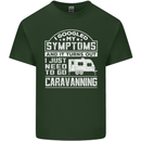 Symptoms Go Caravanning Caravan Funny Mens Cotton T-Shirt Tee Top Forest Green