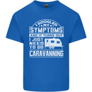 Symptoms Go Caravanning Caravan Funny Mens Cotton T-Shirt Tee Top Royal Blue