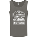 Symptoms Go Caravanning Caravan Funny Mens Vest Tank Top Charcoal