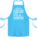 Symptoms I Just Need to Go Camping Funny Cotton Apron 100% Organic Turquoise