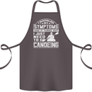 Symptoms I Just Need to Go Canoeing Funny Cotton Apron 100% Organic Dark Grey