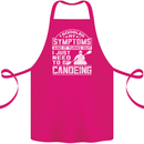 Symptoms I Just Need to Go Canoeing Funny Cotton Apron 100% Organic Pink
