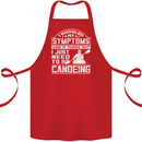 Symptoms I Just Need to Go Canoeing Funny Cotton Apron 100% Organic Red