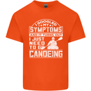 Symptoms I Just Need to Go Canoeing Funny Mens Cotton T-Shirt Tee Top Orange