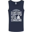 Symptoms I Just Need to Go Canoeing Funny Mens Vest Tank Top Navy Blue