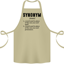 Synonym Funny Definition Slogan Cotton Apron 100% Organic Khaki