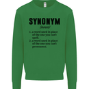 Synonym Funny Definition Slogan Kids Sweatshirt Jumper Irish Green