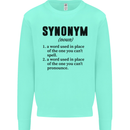 Synonym Funny Definition Slogan Kids Sweatshirt Jumper Peppermint