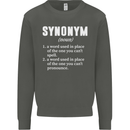Synonym Funny Definition Slogan Kids Sweatshirt Jumper Storm Grey