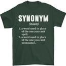 Synonym Funny Definition Slogan Mens T-Shirt Cotton Gildan Forest Green