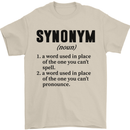 Synonym Funny Definition Slogan Mens T-Shirt Cotton Gildan Sand