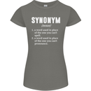 Synonym Funny Definition Slogan Womens Petite Cut T-Shirt Charcoal