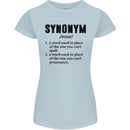 Synonym Funny Definition Slogan Womens Petite Cut T-Shirt Light Blue