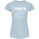 Synonym Funny Definition Slogan Womens Petite Cut T-Shirt Light Blue
