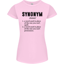 Synonym Funny Definition Slogan Womens Petite Cut T-Shirt Light Pink