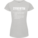 Synonym Funny Definition Slogan Womens Petite Cut T-Shirt Sports Grey