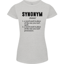 Synonym Funny Definition Slogan Womens Petite Cut T-Shirt Sports Grey