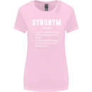 Synonym Funny Definition Slogan Womens Wider Cut T-Shirt Light Pink
