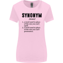 Synonym Funny Definition Slogan Womens Wider Cut T-Shirt Light Pink