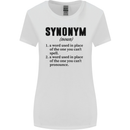 Synonym Funny Definition Slogan Womens Wider Cut T-Shirt White