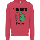 T-Rex Hates Boxing Funny Boxer MMA Sport Mens Sweatshirt Jumper Heliconia