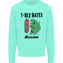 T-Rex Hates Boxing Funny Boxer MMA Sport Mens Sweatshirt Jumper Peppermint