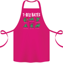 T-Rex Hates Funny Dinosaurs Jurassic Gym Cotton Apron 100% Organic Pink