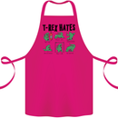 T-Rex Hates Funny Dinosaurs Jurassic Gym Cotton Apron 100% Organic Pink