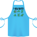 T-Rex Hates Funny Dinosaurs Jurassic Gym Cotton Apron 100% Organic Turquoise