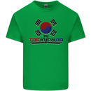 Taekwondo Fighter Mixed Martial Arts MMA Kids T-Shirt Childrens Irish Green