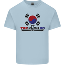 Taekwondo Fighter Mixed Martial Arts MMA Kids T-Shirt Childrens Light Blue