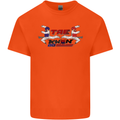 Taekwondo Fighter Mixed Martial Arts MMA Kids T-Shirt Childrens Orange